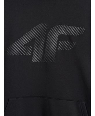 Men's non-zip hooded sweatshirt - black