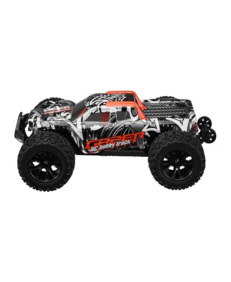 Remote Control Car, 1:14 4WD Off-Road Monster Truck 38 km/h, Wheelie Stunt RC Car with 2 Batteries, Racing Gift for Kids 8