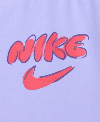 Girls' 4-6X Doodle Floral U-Back Swimsuit