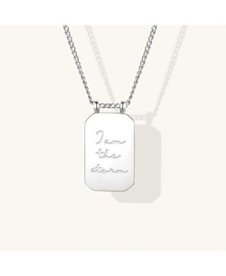 Mantra I Am The Storm Note To Self Necklace - Silver 44$