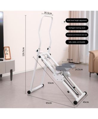 Vertical Climber, Low-Impact Full Body Cardio for Home, Foldable Design with LCD Display