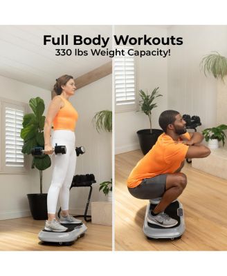 Waver Vibration Plate - Whole Body Workout Machine with Loop Bands for Toning & Weight Loss
