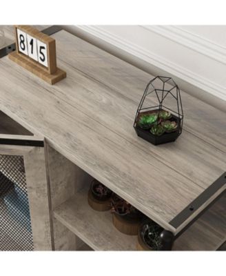 63 Inch TV Stand, Industrial Entertainment Center TV Media Console Cabinet