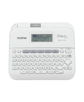 PT-D410 8.9 in. x 3.9 in. x 12.3 in. 20 mm/s Advanced Connected Label Maker