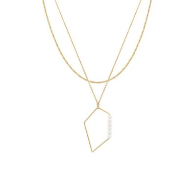 18K Gold Plated Sterling Silver Dazzling Sophistication Necklace Set Holiday Gift Idea