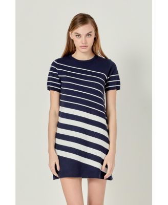 Women's Multi Stripe Mini Dress