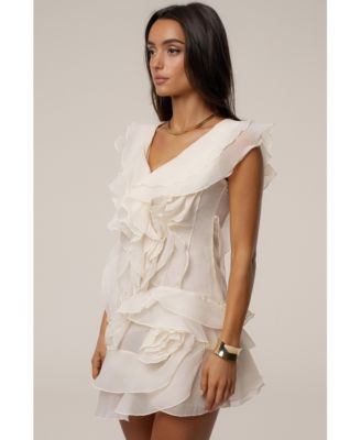 Women's Dove Chiffon Mini Dress.