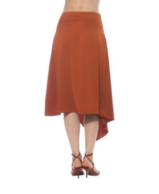 Women's Jess Asymmetric Midi Skirt