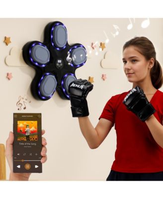 Music Boxing Machine for All Ages with 9 Modes & Speed Adjustment, Bluetooth Connectivity, Free Gloves Included