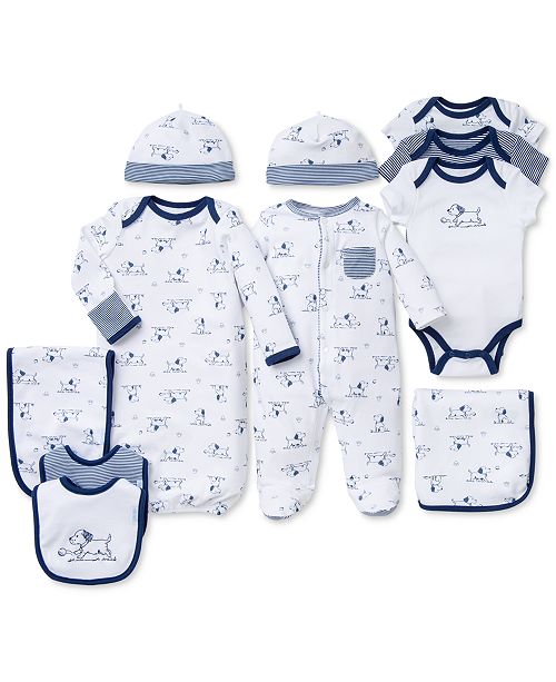 Little Me Baby Boys Puppy Toile Gift Bundle Sets & Outfits Kids