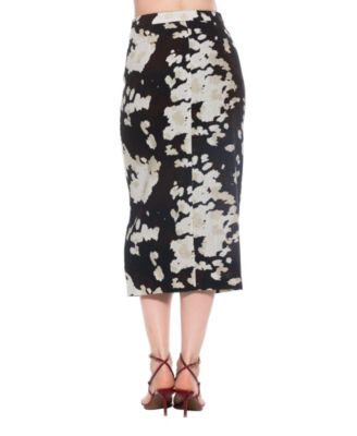Women's Carla Front Button Down Midi Skirt