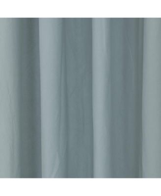 Harmony Light Filtering Crinkled Texture on Supple Drapeable Flowing Fabric Grommet Curtain Panel 52" x 84" Blue