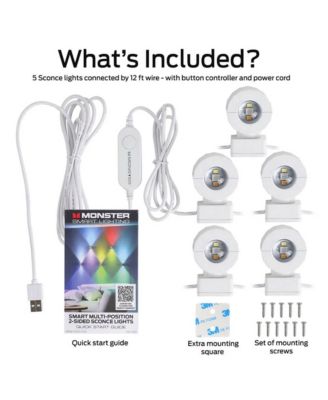  12 Ft Two-Sided Multi-Position Indoor Sconce Smart Lights