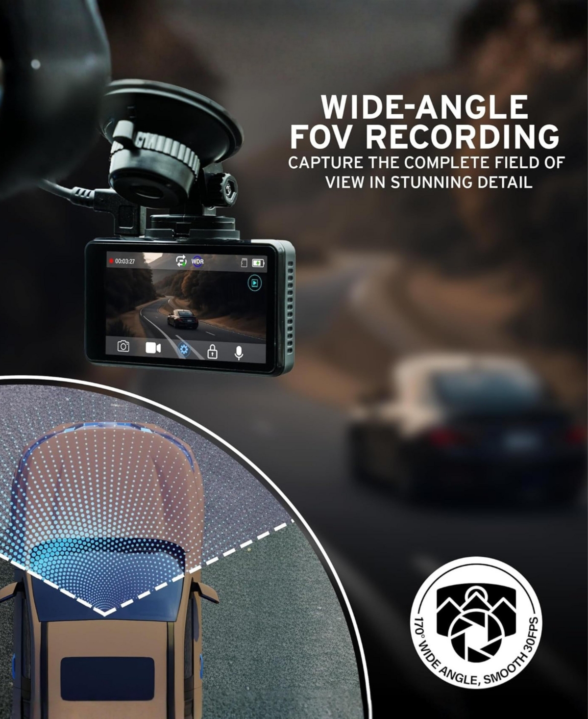 Car and Driver EYE2PRO 4K Dashcam with Touchscreen Display