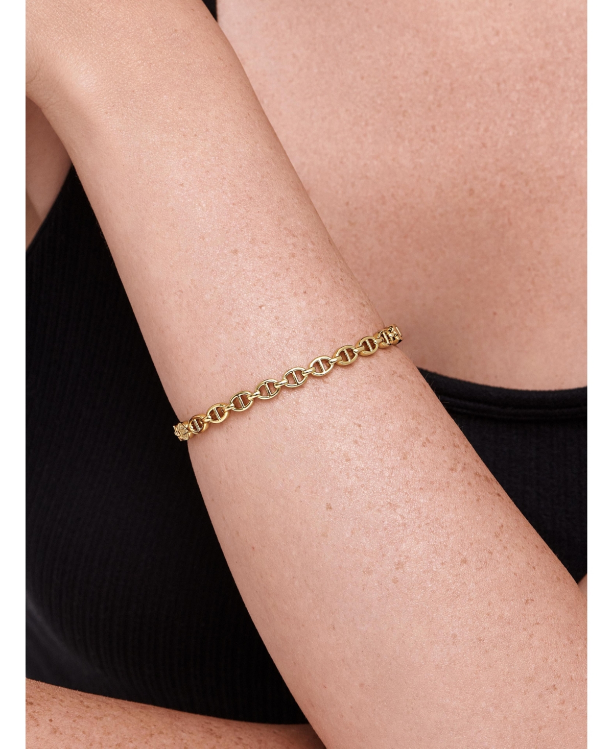 Devata Mariner Anchor Bangle Bracelet in Sterling Silver