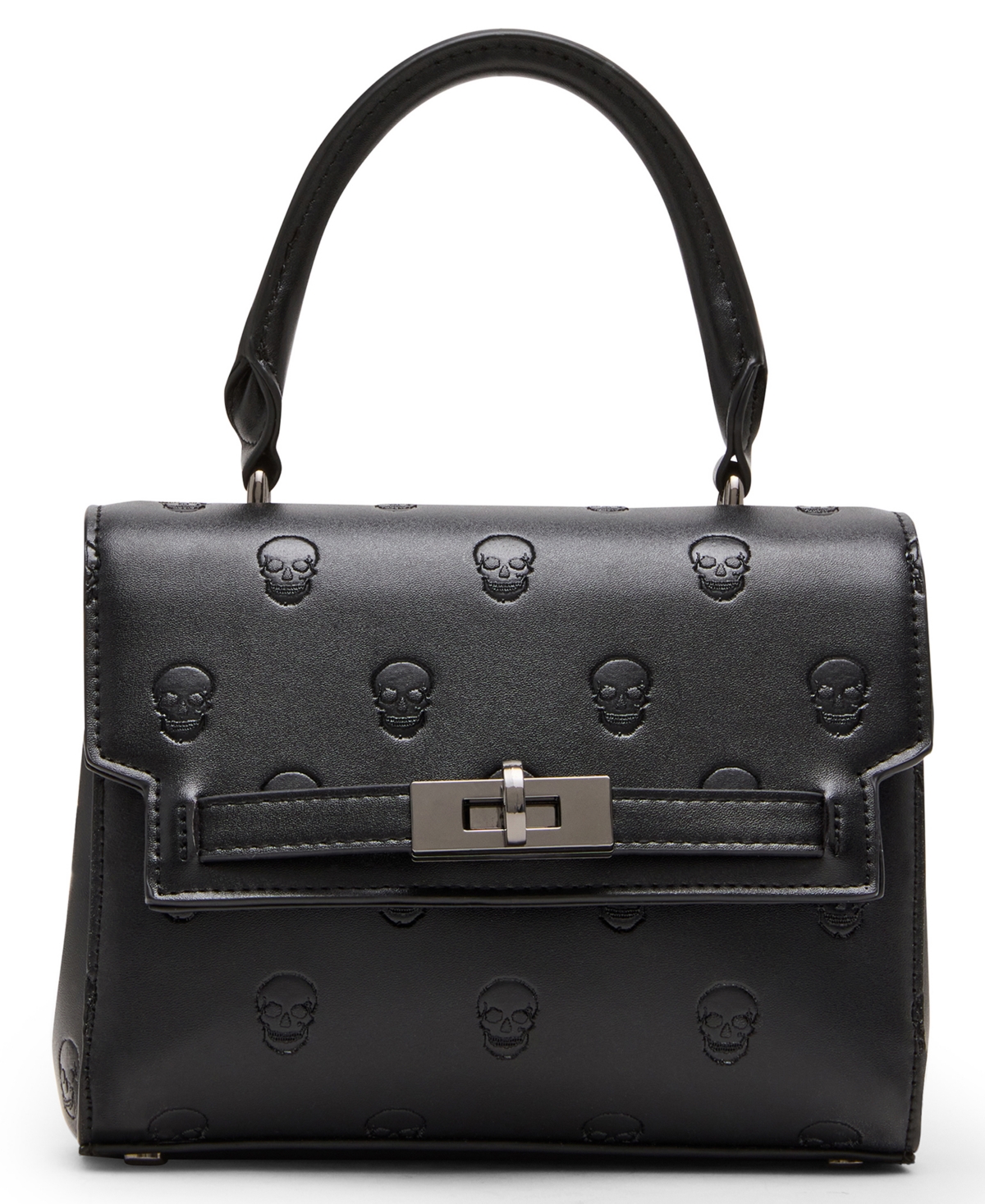 Betsey Johnson Celestial Mini Dome Satchel Bag In Black