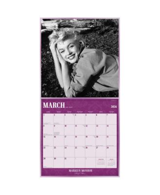 Marilyn Monroe OFFICIAL | 2026 12 x 24 Inch (Hanging) Monthly Square Wall Calendar | Foil Stamped Cover | Plastic-Free