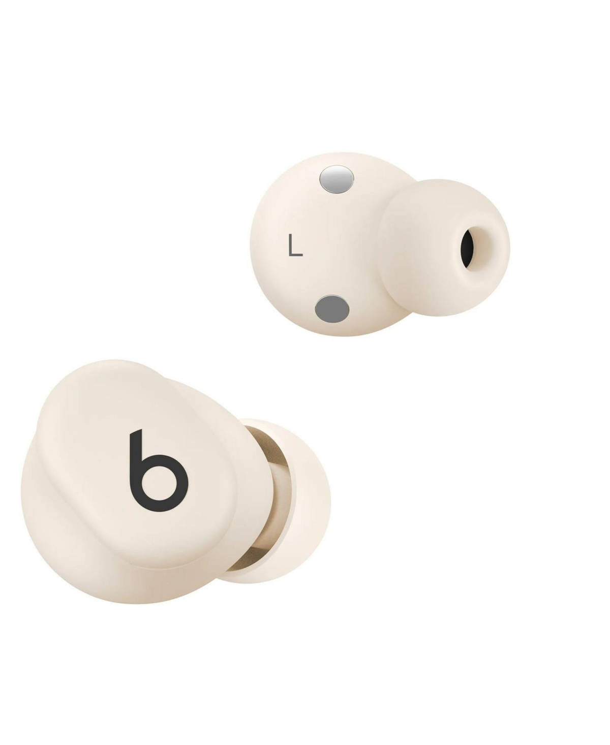 Beats Solo Buds Bluetooth Wireless Noise Cancelling Earbuds with Charging Case - Matte Ivory