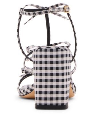 Lovely Bow Strappy Block-Heel Dress Sandals