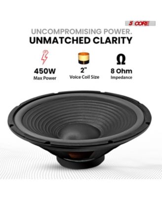 Car Subwoofer 2Pc 10" 3000W Pro Audio Deep Bass Component Sub Woofer 4Ohm Replacement Speaker