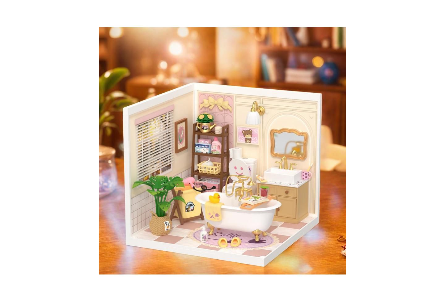 Детские конструкторы Robotime 3D Puzzles Super Creator Pop Bubble Bathroom Plastic Building Set Toys Playset Gifts for Teens Adults — фото 7