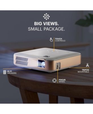 Luma 400 HD Smart Portable Pico Projector with 80" Display