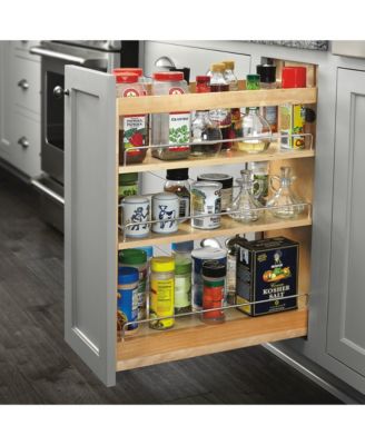 8.75'' Pullout Kitchen Cabinet Organizer Soft-close, 448-BCSC-8C