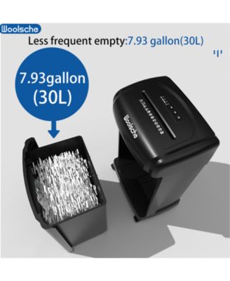 19-Sheet Cross Cut Paper Shredder, Heavy Duty 7.93 Gallon Ultra Quiet Shredder