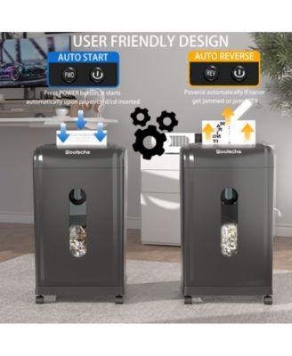 19-Sheet Cross Cut Paper Shredder, Heavy Duty 7.93 Gallon Ultra Quiet Shredder