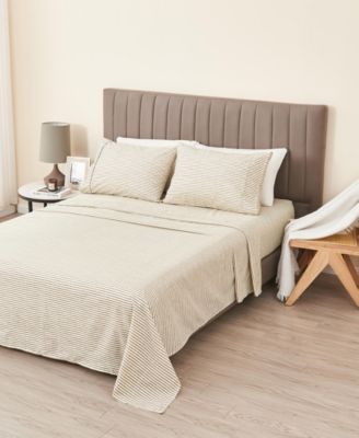 Linery and Co. Ultra-Soft Striped Brushed Microfiber Sheet Set