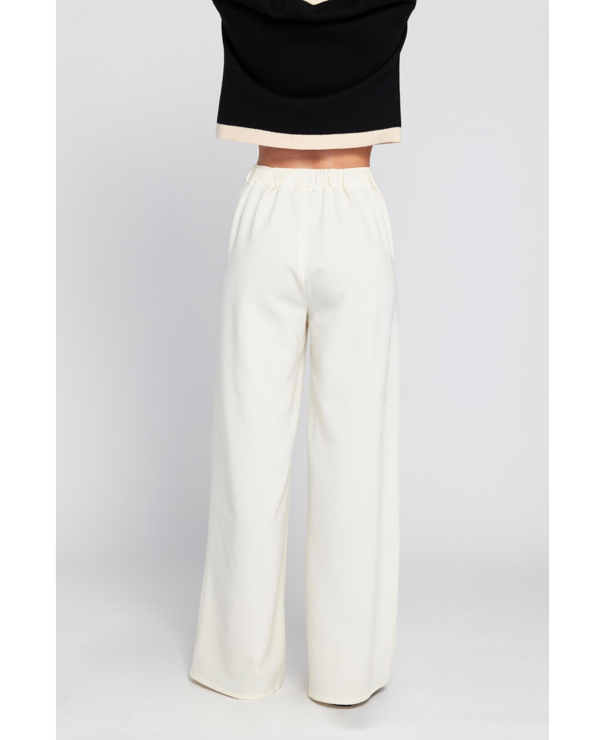 Elle Collection Women's Wide Leg Trouser Wide-Leg