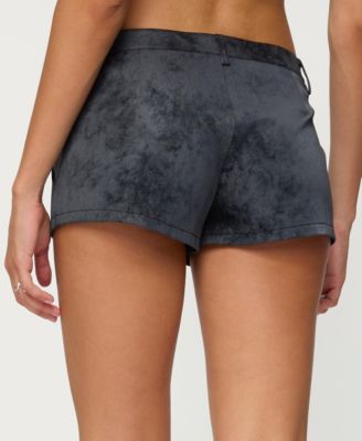Women's Rhiley Contrast Faux Suede Micro Shorts