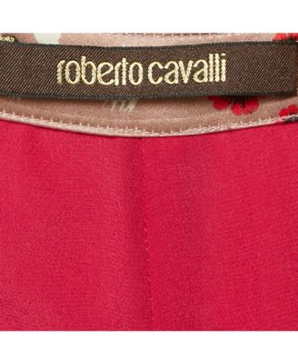 Women's Multicolor Floral Print Silk Ruffled Maxi Skirt