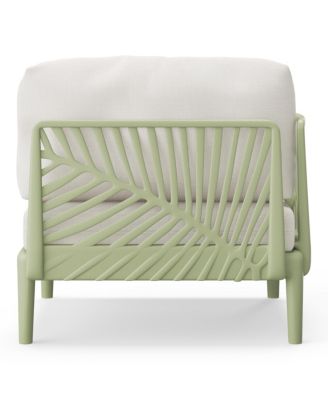 Modern Outdoor Polypropylene Resin Left Arm Facing Deep Seating Sectional Chair