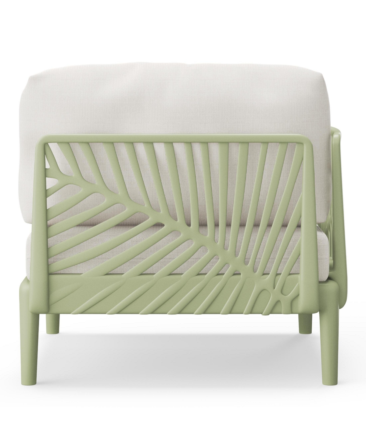 WestinTrends Modern Outdoor Polypropylene Resin Left Arm Facing Deep Seating Sectional Chair