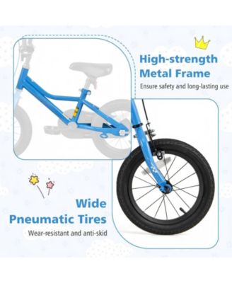 14-Inch Kids Bike with Removable Training Wheels for Ages 3–5 - Navy