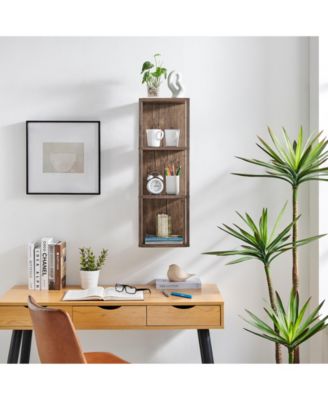 Recife Vertical Three-Tier Cube Wall Shelf