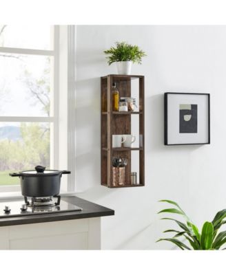 Recife Vertical Three-Tier Cube Wall Shelf