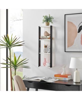 Recife Vertical Three-Tier Cube Wall Shelf