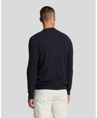 Men's Lambswool Blend Crew Neck Sweater