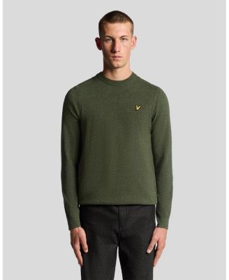 Men's Lambswool Blend Crew Neck Sweater