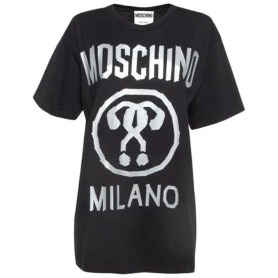 Women's Couture Double Question Mark Print Cotton T-Shirt