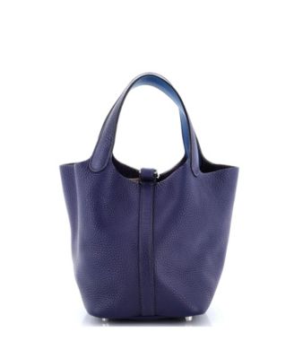 Pre-Owned HERMES  PM Eclat Picotin Lock Bag Clemence with Swift