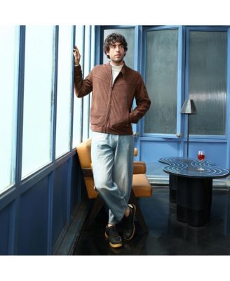 Men's Chocolate Brown Corduroy Rider Jacket