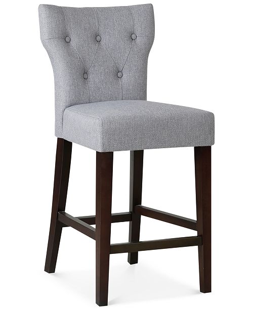 JLA Home Cohan Tufted Counter Stool, Quick Ship Furniture Macy's