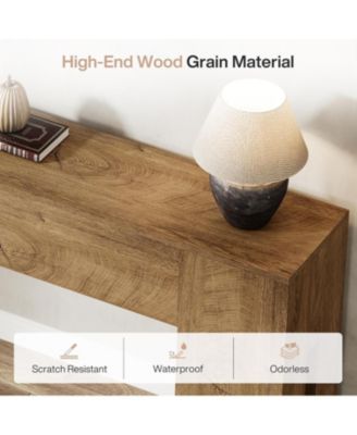 71-Inch Long Console Table for Entryway, Farmhouse Sofa Console Behind Couch