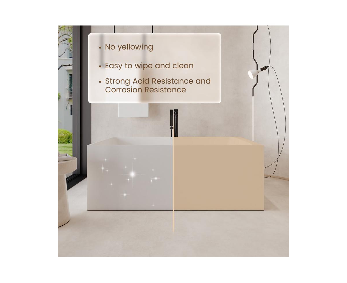 Casainc Freestanding Engineered Stone Bathtub