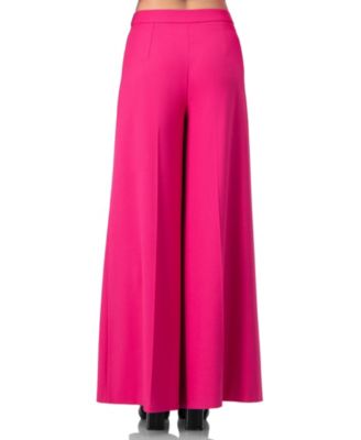 Women's Solid Wide-Leg Trousers