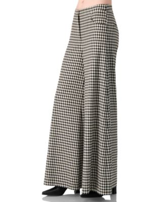 Women's Wide-Leg Houndstooth Pants