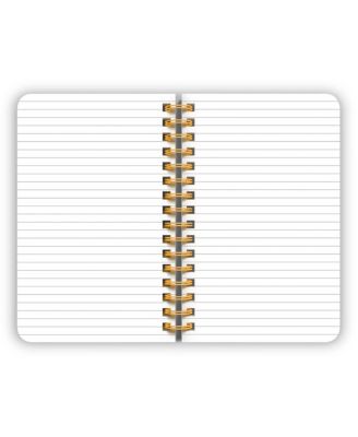 Crackled Blush | 5.25 x 8.25 Inch Compact Wire Journal | Non-Dated | Foil Stamped Cover